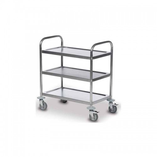 CHARIOT DE SOIN INOX 60*40 3 ÉTAGES